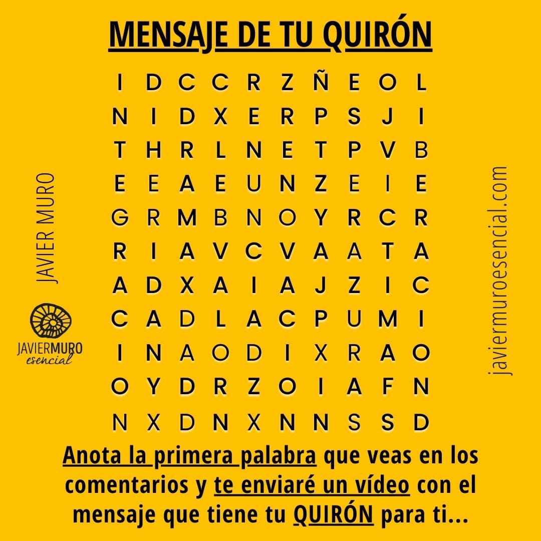 Crucigrama de los mensajes de Quirón